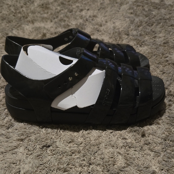 CROCS Melissa Jelly Black Sandals - Picture 6 of 7